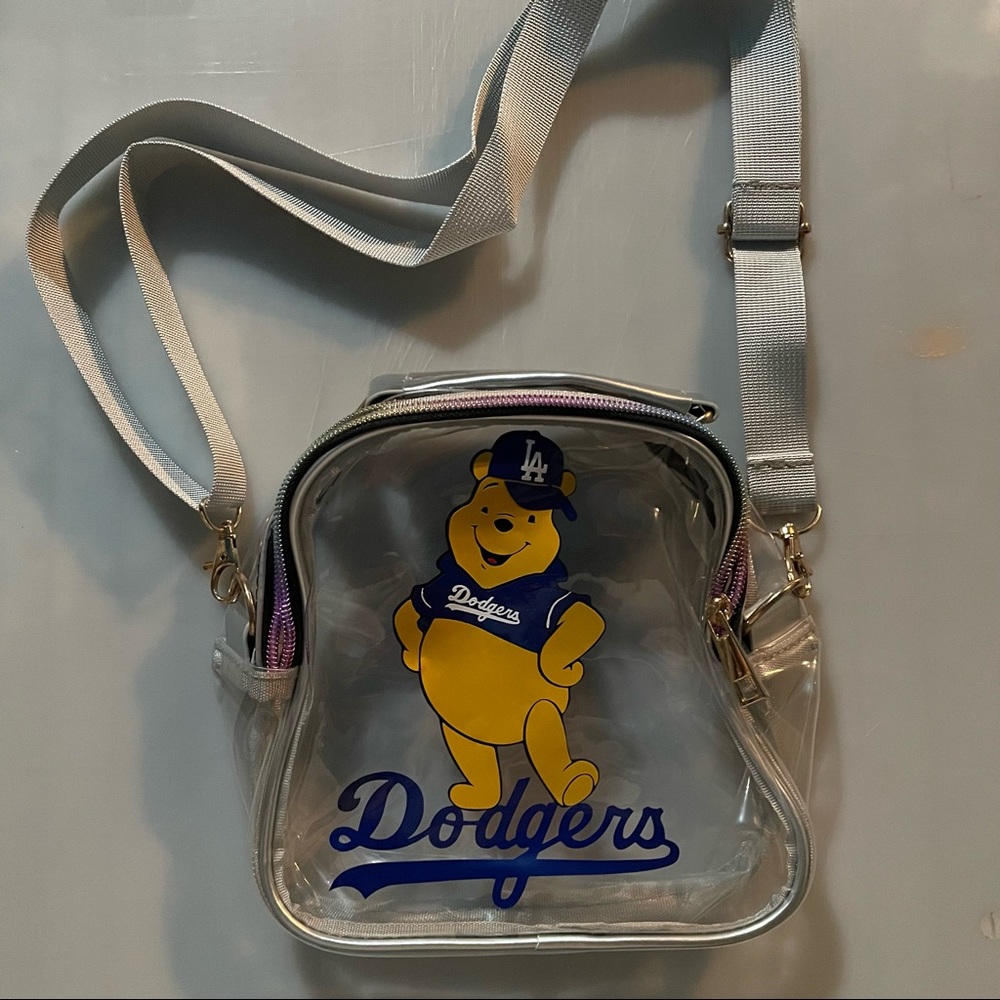 Silver clear stadium Dodger Pooh bag